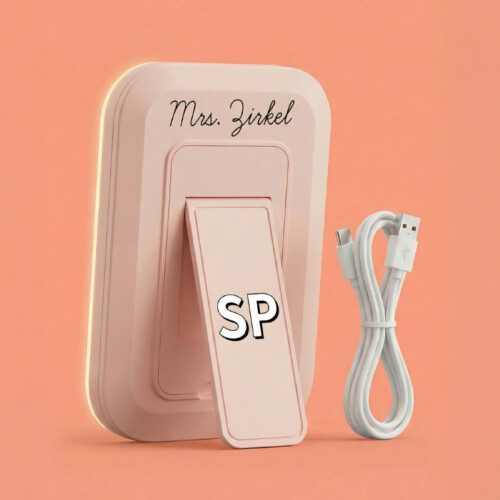 Pink Personal Light Up Mirror